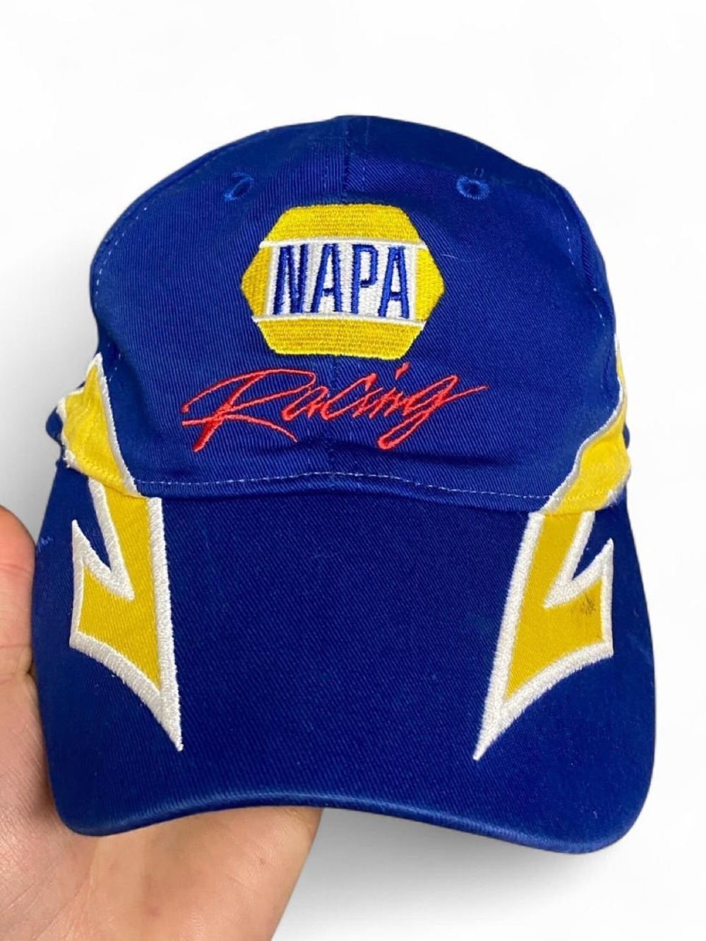 Y2K NAPA racing‎ michael waltrip 55 Toyota blue and yellow hat
